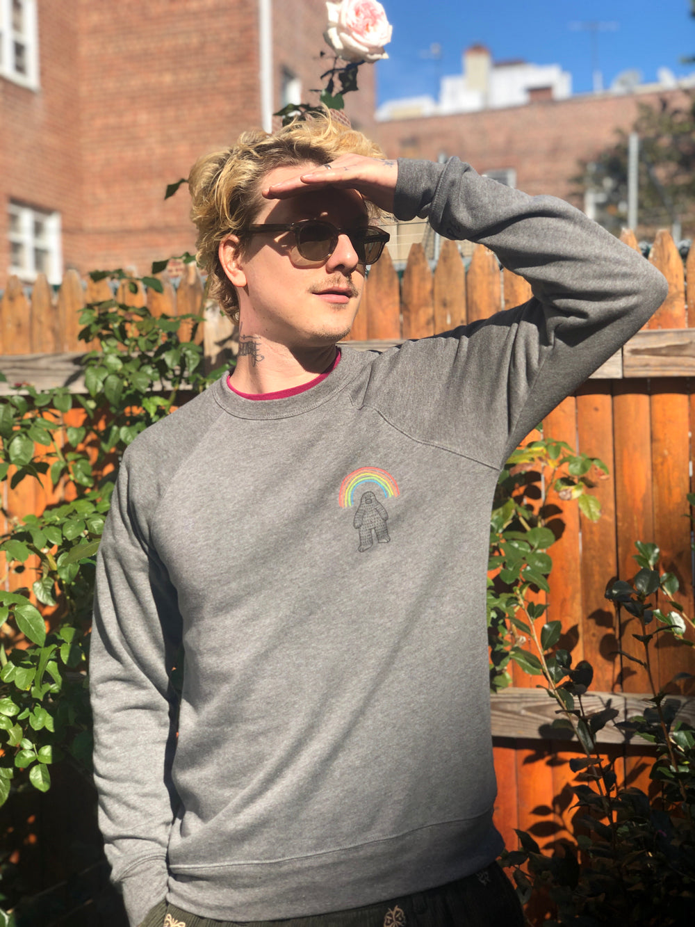 Go Ape - Rainbow Embroidered Crewneck Sweatshirt