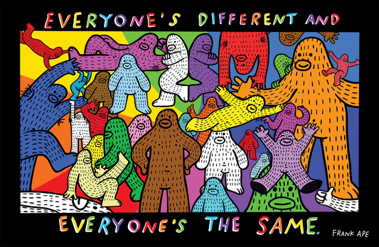 Everybody's Different and Everybody's The Same (Night Mode) - Art Print