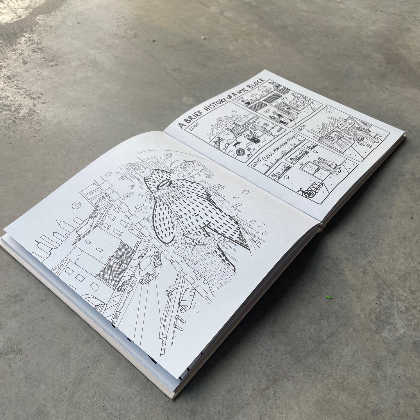 Hardcover book titled 'There's Magic Inside All of Us' open to show the high quality printing and thick paper.