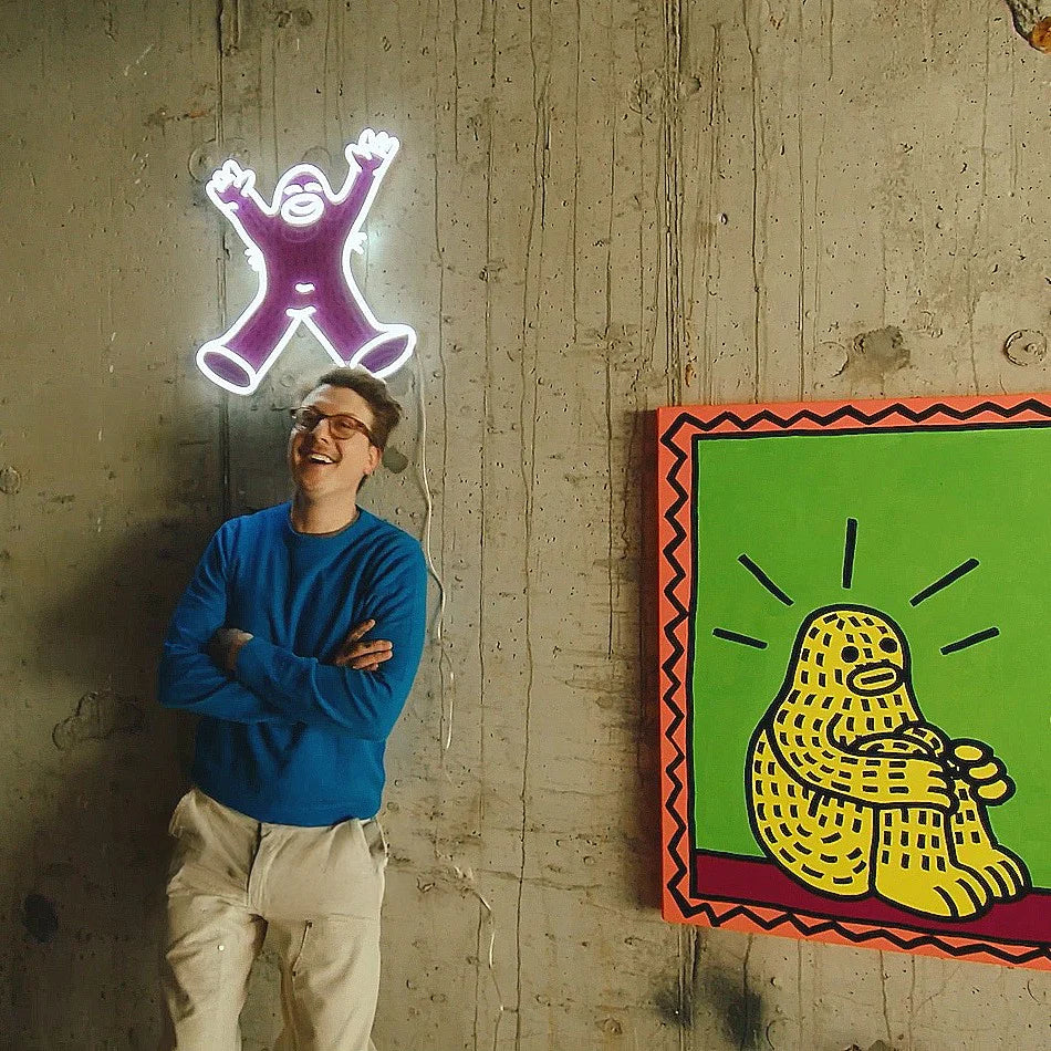 JOY - Limited Edition Frank Ape Neon Collaboration with Yellowpop