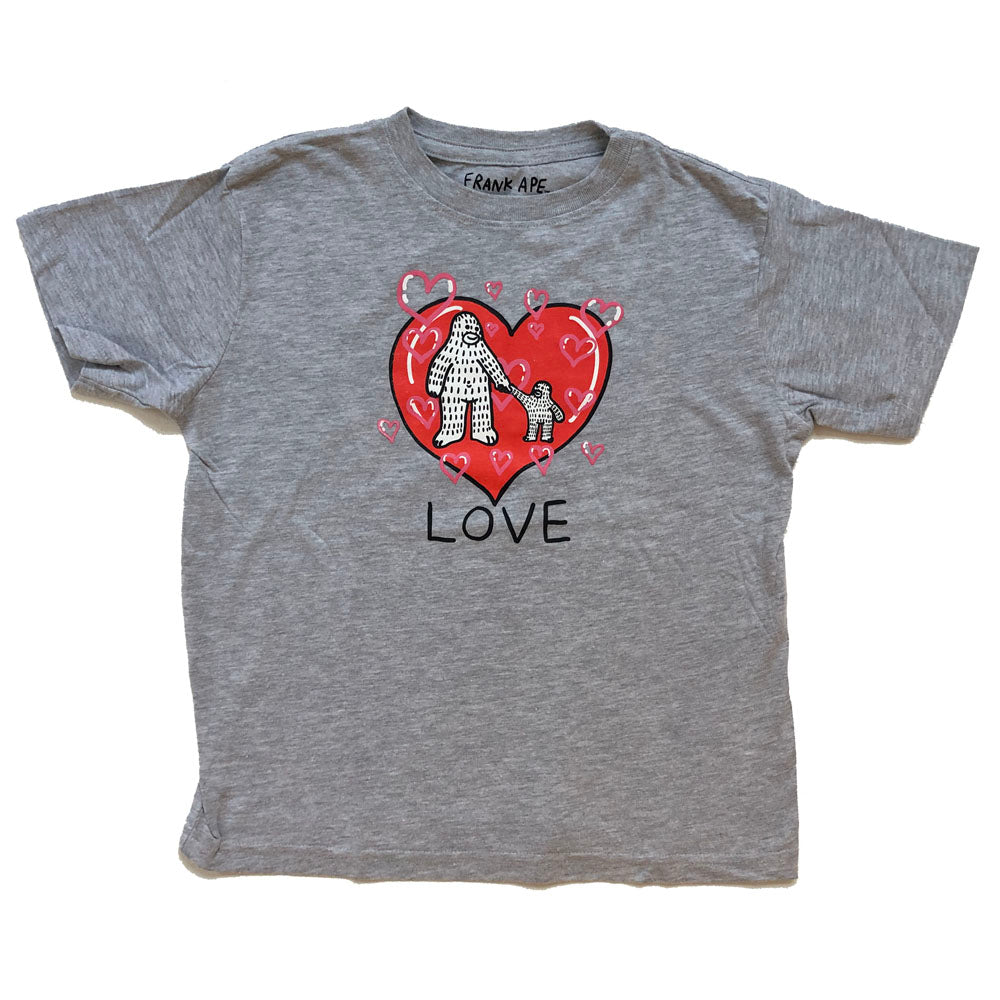 LOVE Kids Tee  (5/6 T) - Grey T Shirt